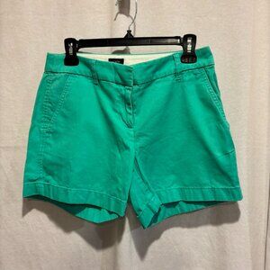 J.Crew Teal/Green Chino Shorts Size XS (2)